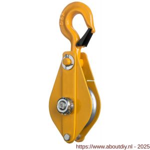 Delta klapblok met haak 0,5 ton - A53101702 - afbeelding 1