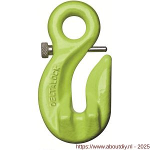 Deltalock Grade 100 oog inkorthaak met veiligheidspin 2,5 ton - A53100994 - afbeelding 1