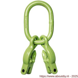 Deltalock Grade 100 topschalm met inkorthaak 2 ton - A53100814 - afbeelding 1