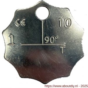 Deltalock ID plaat voor voorloper Grade 100 - A53101115 - afbeelding 1