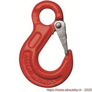 Deltalock Grade 80 ooghaak met klep 1,12 ton - A53100970 - afbeelding 1