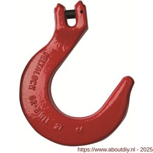 Deltalock Grade 80 gaffel gieterijhaak 2 ton - A53100941 - afbeelding 1