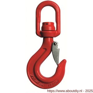 Deltalock Grade 100 wartelhaak met klep en lager belast wartelen 1,4 ton - A53101015 - afbeelding 1
