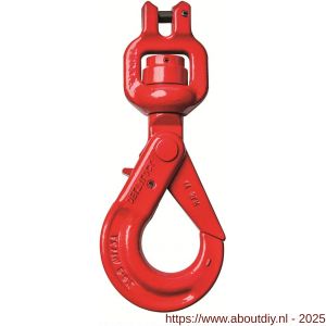 Deltalock Grade 80 veiligheids wartelhaak met gaffel en lager belast wartelen 2 ton - A53101045 - afbeelding 1