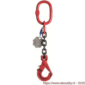 Deltalock Grade 80 hijsketting voorloper 6 mm x 1 m veiligheidshaak - A53100338 - afbeelding 1