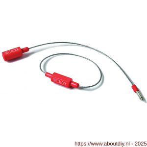 Deltalock bevestigings kabel 19 cm rood - A53100753 - afbeelding 1
