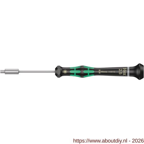 Wera 2069 Kraftform Micro dopschroevendraaier 2.5x60 mm - A227402939 - afbeelding 1