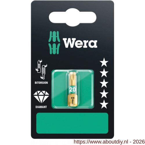 Wera 867/1 BDC Torx bit TX 20x25 mm - A227402995 - afbeelding 1