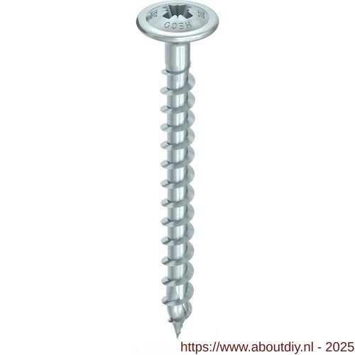 Heco-Topix-Plus achterwandschroef 3,5x20 mm Pozi-Drive PZD 2 variabele voldraad verzinkt blauw A3K 1000 stuks VARIANTA verpakking - A50802185 - afbeelding 1