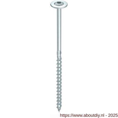 Heco-Topix-Plus tellerkopschroef 8,0x320 mm tellerkop XL T-Drive T 40 deeldraad verzinkt blauw A3K 50 stuks VARIANTA verpakking - A50802470 - afbeelding 1
