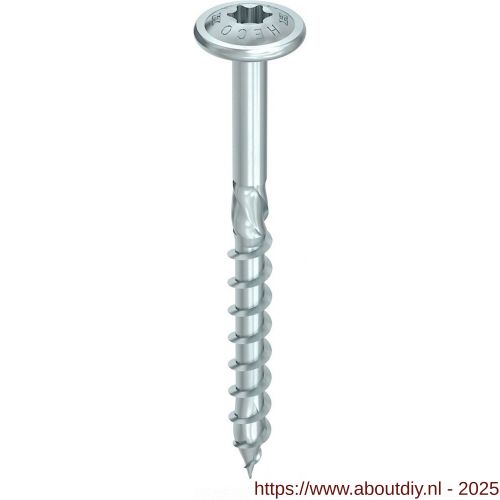 Heco-Topix-Plus tellerkopschroef 8,0x120 mm tellerkop T-Drive T 40 deeldraad verzinkt blauw A3K 50 stuks VARIANTA verpakking - A50802497 - afbeelding 1