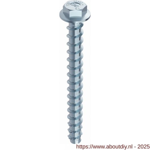 Heco Multi-Monti-Plus SS schroefanker 7,5x70 mm SW 10 zeskantkop met aangeperste ring HP-coating 50 stuks VARIANTA verpakking - A50802042 - afbeelding 1