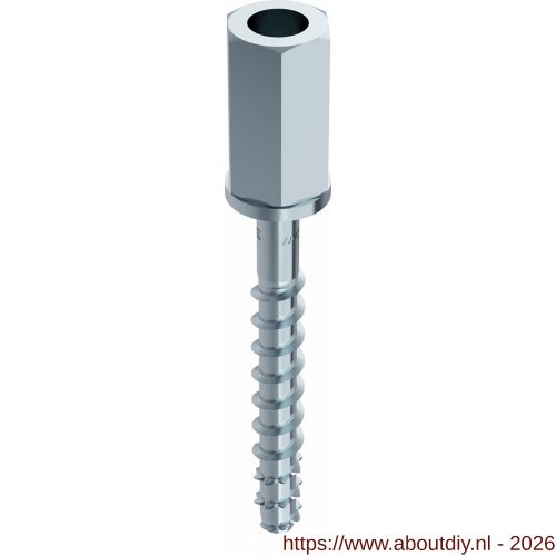 Heco Multi-Monti-Plus I binnendraad schroefanker 7,5x60 mm SW 13 zeskantkop verzinkt blauw A2K 50 stuks VARIANTA verpakking - A50802112 - afbeelding 1