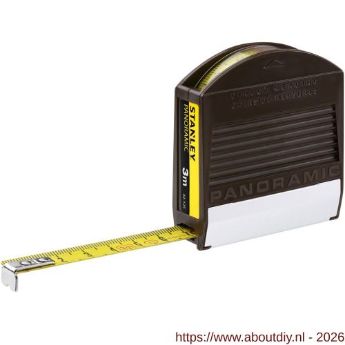 Stanley rolbandmaat zonder stop Panoramic 3 m x 12,7 mm - A51020939 - afbeelding 1