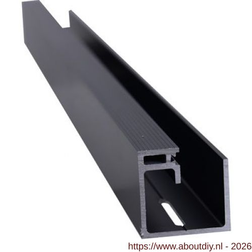 Henderson 242/2-3M vouwdeurbeslag Securefold onderlopend onderrail zwart geanodiseerd 2-3 m - A20301098 - afbeelding 1