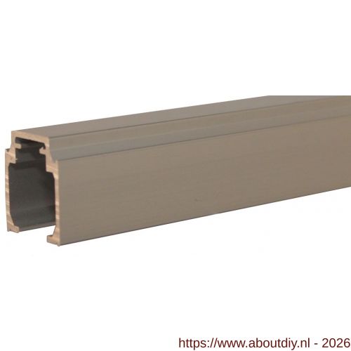 Henderson 280HP/2500 schuifdeurbeslag Husky Pro bovenrail aluminium 2500 mm geanodiseerd - A20301281 - afbeelding 1