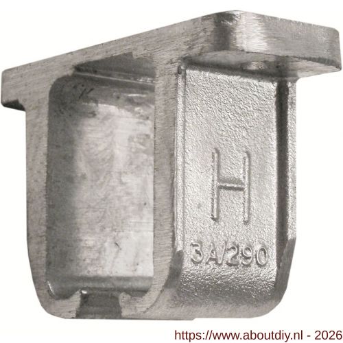 Henderson 3A/290 schuifdeurbeslag 290 raildrager plafond open aluminium voor rail 290 - A20301074 - afbeelding 1