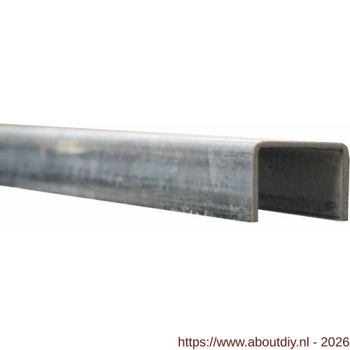 Henderson 99/2000 schuifdeurbeslag Sterling 350-800 bovengeleiderail U-profiel 2000 mm verzinkt staal - A20300417 - afbeelding 1