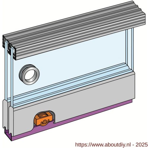 Henderson schuifdeurbeslag Zenith Z18/2 verpakte set 1800 mm - A20301232 - afbeelding 1