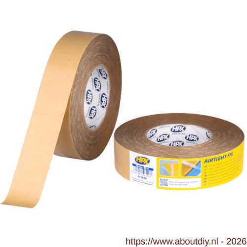 HPX Airtight Fix dampscherm montagetape 38 mm x 50 m - A51700067 - afbeelding 1