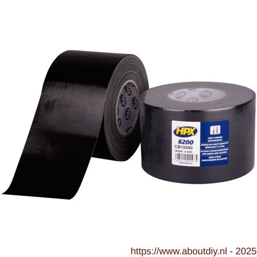 HPX Pantser reparatie tape zwart 100 mm x 50 m - A51700242 - afbeelding 1