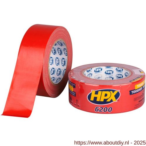 HPX Pantser reparatie tape rood 48 mm x 25 m - A51700233 - afbeelding 1