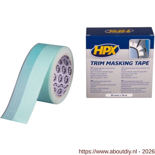 HPX Trim Masking versterkte masking afplaktape 10/45 mm x 10 m - A51700024 - afbeelding 1