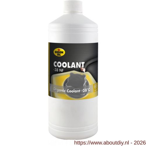 Kroon Oil Coolant -38 Organic NF koelvloeistof 1 L flacon - A21500068 - afbeelding 1