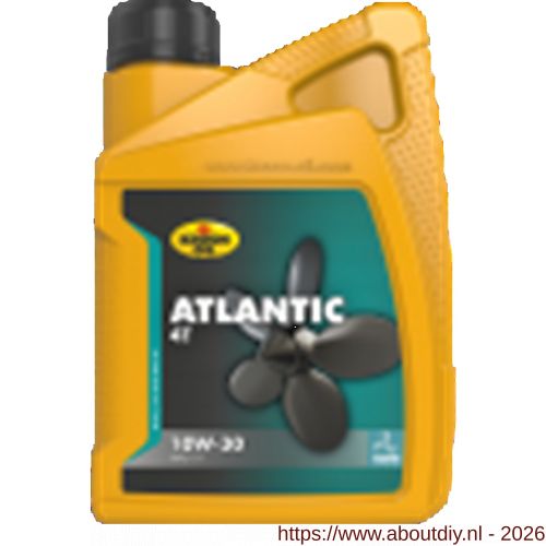 Kroon Oil Atlantic 4T 10W-30 marine viertakt motorolie 1 L flacon - A21500310 - afbeelding 1