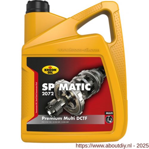 Kroon Oil SP Matic 2072 transmissie-versnellingsbak olie synthetisch 5 L can - A21501373 - afbeelding 1