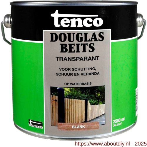 Tenco Douglasbeits transparant blank 2,5 L blik - A40710421 - afbeelding 1