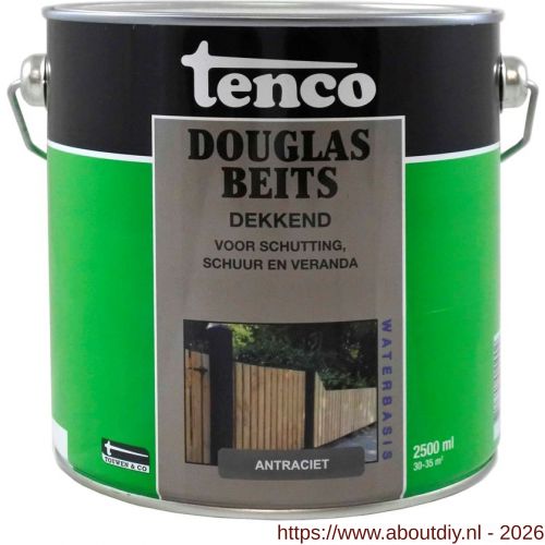 Tenco Douglasbeits dekkend antraciet 2,5 L blik - A40710397 - afbeelding 1