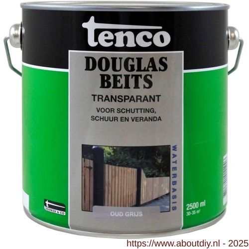 Tenco Douglasbeits transparant oud grijs 2,5 L blik - A40710464 - afbeelding 1