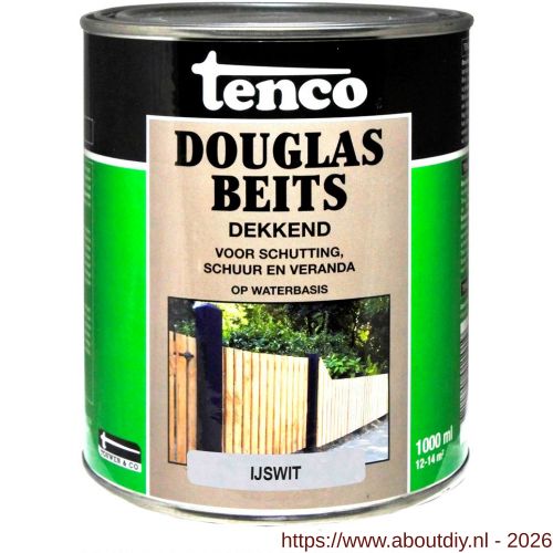 Tenco Douglasbeits dekkend ijswit 1 L blik - A40710400 - afbeelding 1
