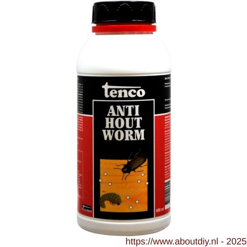 Tenco Anti-Houtworm kleurloos blank 0,5 L blik - A40710466 - afbeelding 1