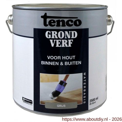 Tenco Grondverf waterbasis grijs 2.5 L blik - A40710097 - afbeelding 1