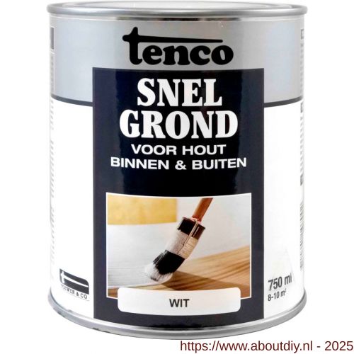 Tenco Snelgrond sneldrogende grondverf wit 0,75 L blik - A40710108 - afbeelding 1