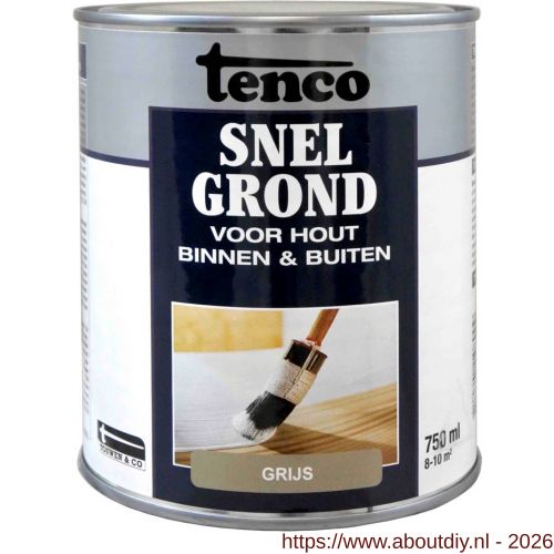 Tenco Snelgrond sneldrogende grondverf grijs 0,75 L blik - A40710110 - afbeelding 1