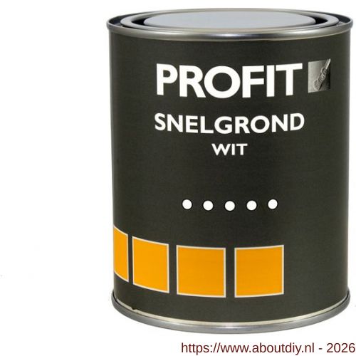Profit Snelgrond sneldrogende grondverf wit 0.75 L blik - A40710106 - afbeelding 1