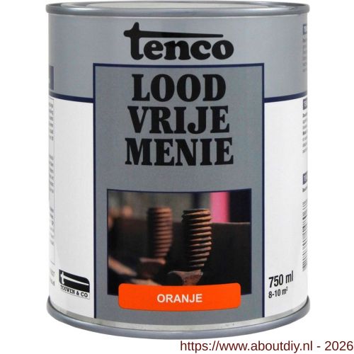 Tenco Loodvrije menie grondverf oranje 0,75 L blik - A40710079 - afbeelding 1