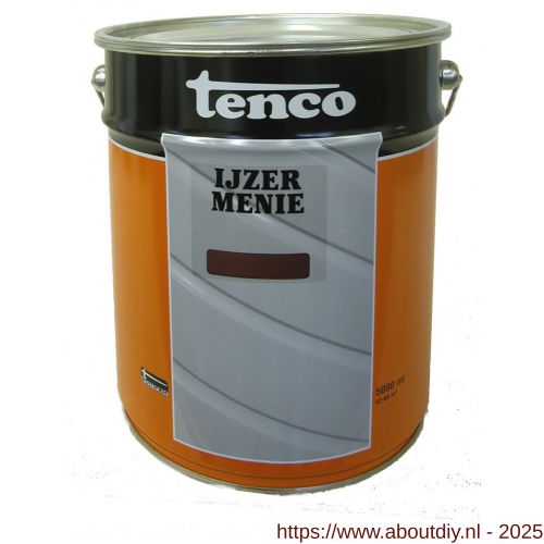 Tenco IJzermenie grondverf roodbruin 5 L blik - A40710087 - afbeelding 1