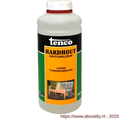Tenco Hardhout Ontgrijzer ontweringswater blank 1 L flacon - A40710320 - afbeelding 1
