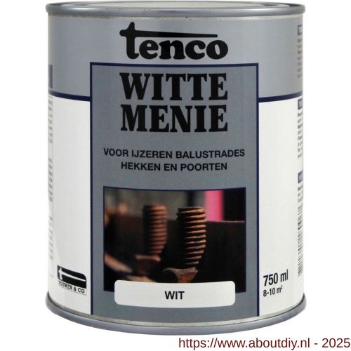 Tenco Witte menie grondverf wit 0,75 L blik - A40710074 - afbeelding 1