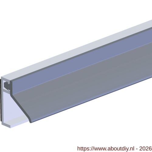Ellen inbouwprofiel tochtband aluminium voor 6 mm afbouwspeling AIB 3N XL zelfklevend 230 cm - A51010323 - afbeelding 1
