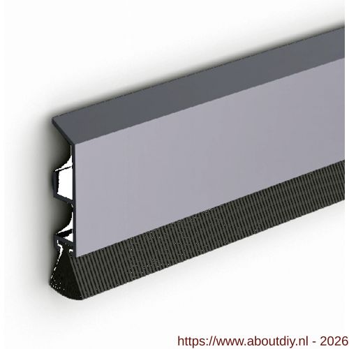Ellen dorpelprofiel met borstel aluminium Robust met veloursborstel 100 cm - A51010352 - afbeelding 1