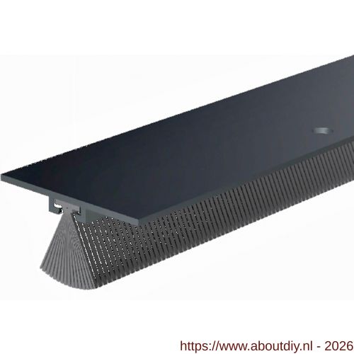 Ellen dorpelprofiel met borstel aluminium Invisible 100 cm - A51010354 - afbeelding 1