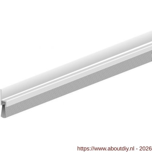 Ellen tochtprofiel dorpelprofiel met borstel aluminium IBS-31 100 cm - A51010106 - afbeelding 1