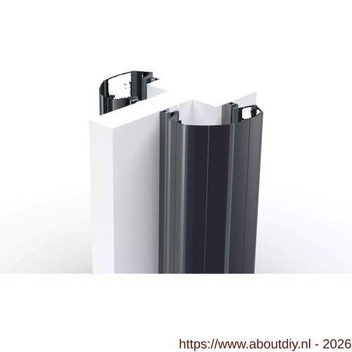 Ellen vingerbeschermingsprofiel Professioneel Finprotect Plus 90-120 zwart 250 cm - A51010075 - afbeelding 1