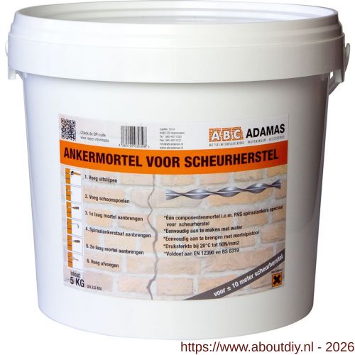 ABC Adamas ankermortel 1-componenten 5 kg - A40875262 - afbeelding 1
