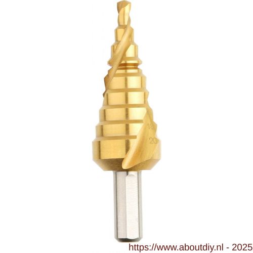 Diager HSS TIN stappenboor 4-20 mm - A40878106 - afbeelding 1